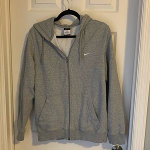 Grey Nike Full Zip Hoodie Jacket